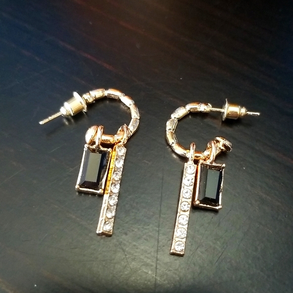 3 for $15 Dainty Small Gold Sparkly Hoops - Picture 1 of 4